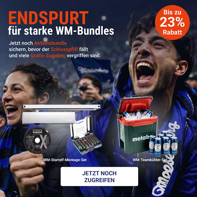 Jetzt noch Aktionsbundle sichern, bevor der Schlusspfiff fällt und viele Gratis Zugaben vergriffen sind.