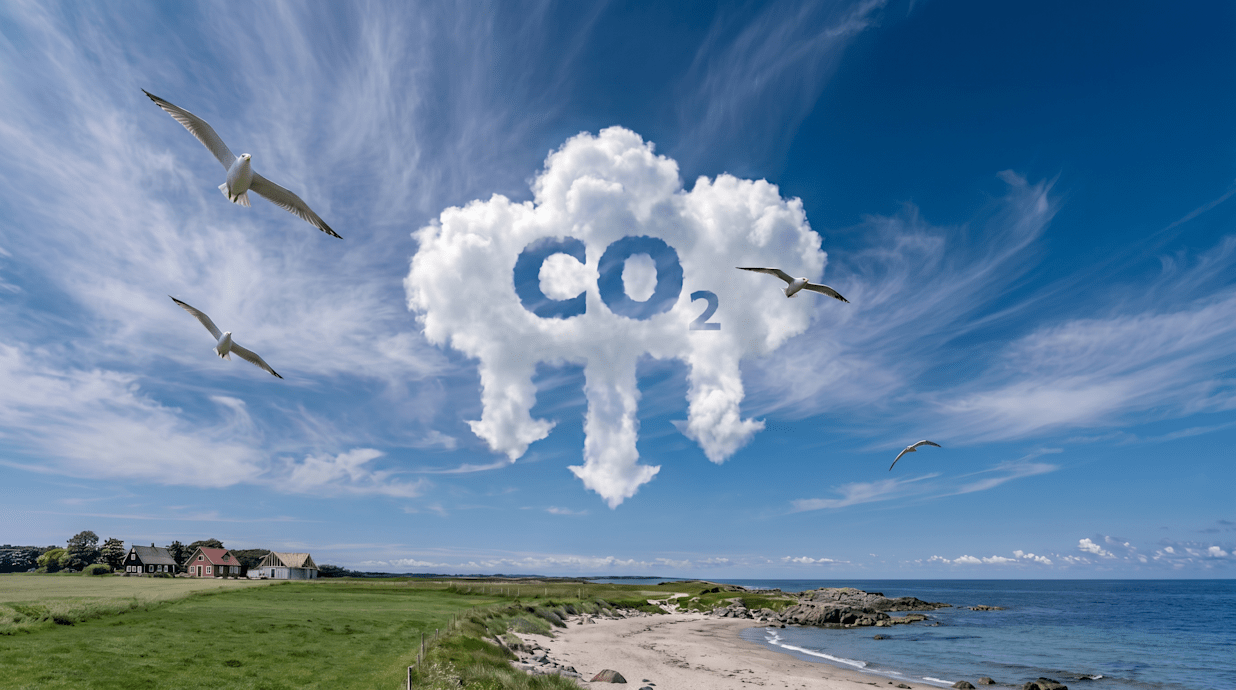 Wolke zeigt Reduzierung CO2-Emissionen
