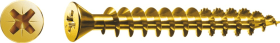 SPAX-SCHARNIERBAND-SCHRAUBEN 3,0 X 15 MM SK YELLOX VG Z1 5 MM KOPF VE=1000 STK.