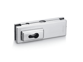 GEZE Ganzglastürschloss US 50 RD eckig Aluminium DIN Links-Rechts PZ 10-12 mm