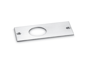 GEZE Objekttür-Abdeckblech, Patch Fittings DL-FL, für Eckbeschläge, edelstahl