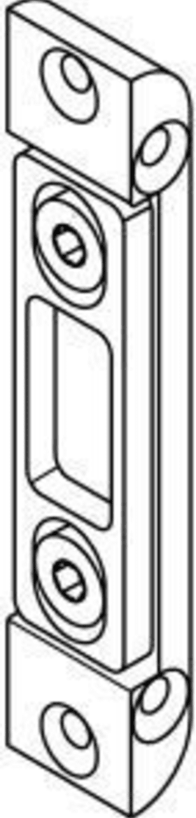 Schließblech für Wannen-Ausfräsung 2319-503V/V1-A