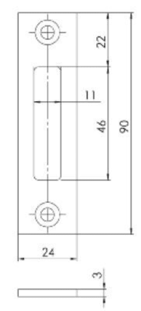 Flach-Schließblech 0148-03-24/31-K