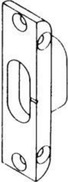 SCHLIESSBLECH F. RUND- BOLZEN 2392.01-20 RAL 9007  VE=5 3303609