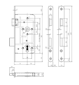 EINSTECKSCHLOSS 113 1/2-BB/20/55/72/8 DL O.SB.KL.3.ABGER.SF.LACK 3314696