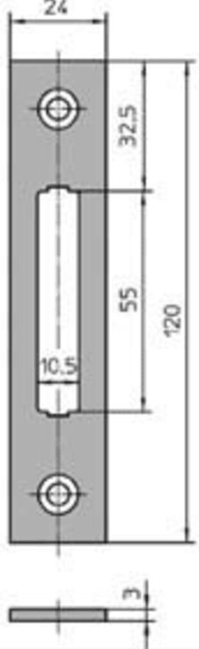 Flach-Schließblech 0130-03-24/31-K