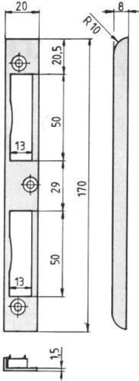 Winkel-Schließblech 4-3-N/48
