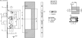 Hauptschloss schlüsselbetätigt 200-9050/3091PAL