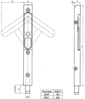 KANTENRIEGEL 8031 RAL 9007 3392115 VE=5