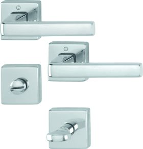 Hoppe Drückergarnitur 1124/843KV/843KVS, Aluminium