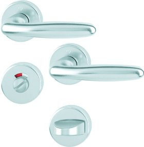 HOPPE Drückergarnitur Verona 1510/42KB/42KBS,WC/SS,8(8),F1,TS 37-42