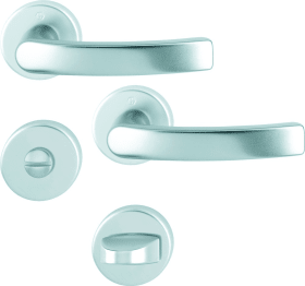 Hoppe Drückergarnitur Luxembourg199/42KB/42KBS, Aluminium