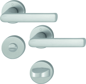 Hoppe Drückergarnitur 1700/42KB/42KBS, Aluminium