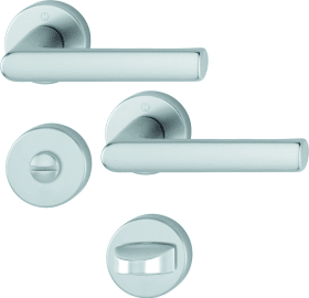 Hoppe Drückergarnitur 1700/42KB/42KBS, Aluminium