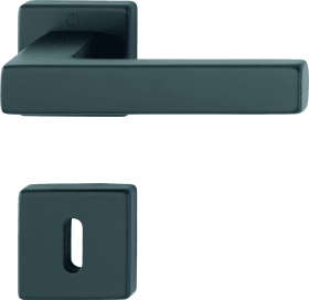 HOPPE Drückergarnitur Austin 1769/843KV/843KVS,Ros.eck.,BB,8,F9714M,TS 37-42,DIY