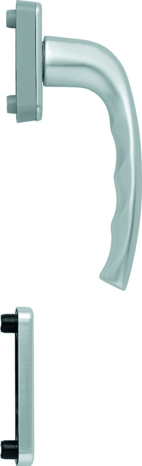 HOPPE Balkontür-Halbgarnitur New York 0810/U10/962PNS, Aluminium