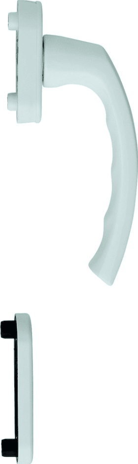 HOPPE Balkontür-Halbgarnitur Luxembourg 099/U26/49PNS, Aluminium