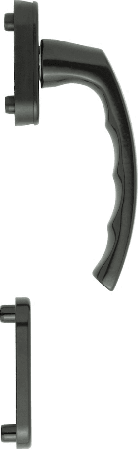 HOPPE Balkontür-Halbgarnitur Luxembourg 099/U26/49PNS, Aluminium