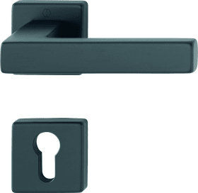 Hoppe Drückergarnitur Austin 1769/843KV/843KVS, Aluminium