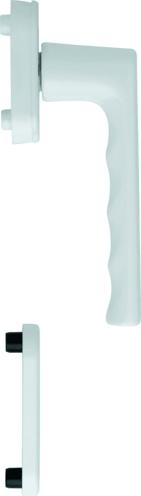 HOPPE Balkontür-Halbgarnitur Hamburg 0700/U26/49PNS, Aluminium