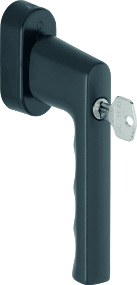 HOPPE Fenstergriff Hamburg 0700S/UD9020, Aluminium