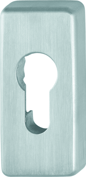 HOPPE Schlüsselrosette E44S,eckig o. No.,PZ, 10mm,F69