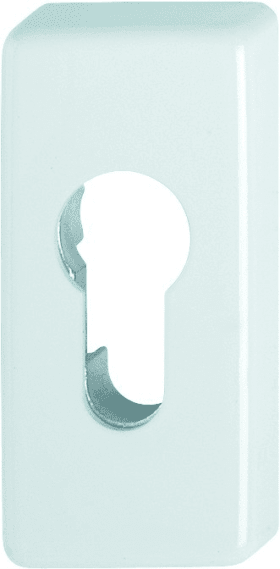 HOPPE Schlüsselrosette 44S,eckig o. No.,PZ, 10mm,F9016