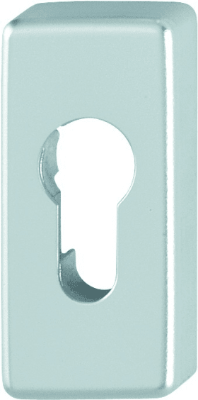 HOPPE Schlüsselrosette 44S,eckig o. No.,PZ, 10mm,F1