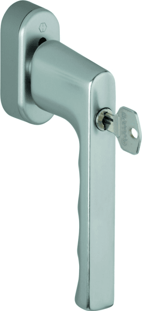 HOPPE Fenstergriff Hamburg 0700S/UD9020, Aluminium