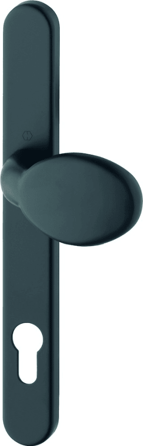 Hoppe button plate 76G/3347N, Aluminium