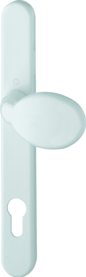 Hoppe button plate 76G/3347N, Aluminium