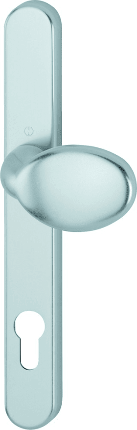 Hoppe button plate 76G/3347N, aluminium