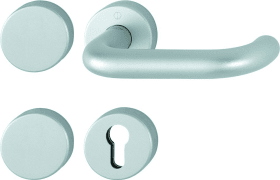 HOPPE Standflügelgarnitur Paris FS-138/42H/42HS,BL/PZ,9,F1-2-S,TS 40-65