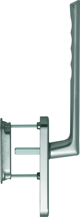 HOPPE HS-Handheb.grt., Brest HS-0739/431N-AS/422, PZ,TS 75-80,ALU,stahlfarbig eloxiert