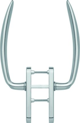 HOPPE HS-Handhebelgarnitur, Atlanta HS-M0530/431N-AS, PZ,TS 75-80,MS,verchromt-Resista