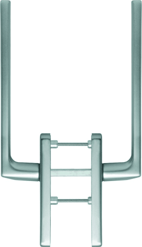 HOPPE HS-Handhebelgarnitur, Dallas HS-0643/419N-AS, PZ,TS 75-80,ALU,stahlfarbig