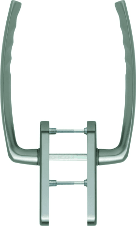 HOPPE HS-Handhebelgarnitur, Atlanta HS-0530/431N-AS, PZ,TS 75-80,ALU,stahlfarbig elox.