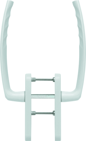 HOPPE HS-Handhebelgarnitur, Atlanta HS-0530/431N-AS, PZ,TS 75-80,ALU,F9016 beschichtet