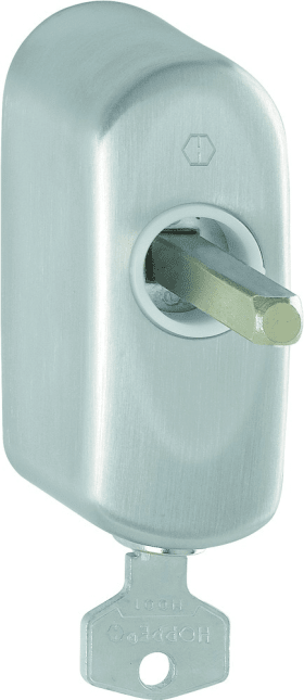 HOPPE Fenstergriffrosette EUS950S 100NM TBT4,abschl.,oval,7/37,F69-S