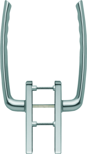 HOPPE HS-Handhebelgarnitur, Tôkyô HS-571/419N-AS, PZ,TS 75-80,ALU,stahlfarbig eloxiert