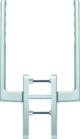 HOPPE HS-Handhebelgarnitur, Toulon HS-0737/419N-AS, PZ,TS 75-80,ALU,naturfarbig elox.