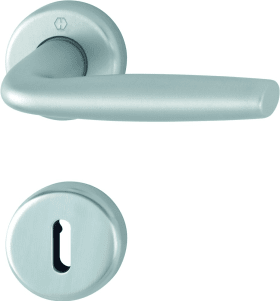 Hoppe Drückergarnitur Milos 1617/17KV/17KVS, Aluminium