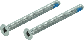 HOPPE Gewindeschrauben-Set M5x55mm, Kreuzschlitz, Stahl vernickelt