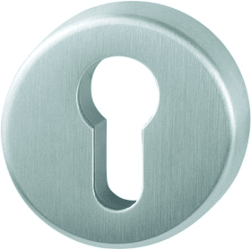 HOPPE Schlüsselrosettenpaar E42KVS, rund, PZ, 8mm, TS 37-42, F69, DIY