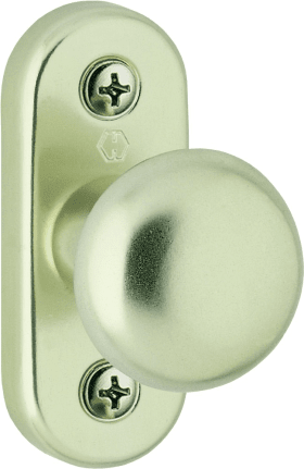 HOPPE FTT-Balkontürknopf, auf Rosette, 35/9, sichtbar verschraubt, Aluminium, F2 elox.