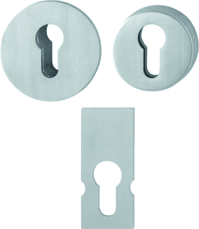 HOPPE Schutzrosette E29NSB/42HS,rund/flach,2mm,ES1/PZ,F69,TS65-75