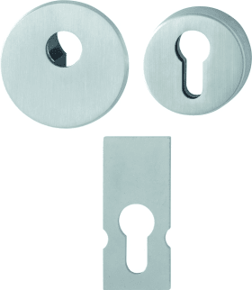 HOPPE Schutzrosette E29NSB/42HS,rund/flach,2mm,ES 1/PZ,F69,TS65-75,m.Zusatzros.