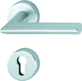 Hoppe door handle set Stockholm 1140/42H/42HS, Aluminium