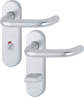 HOPPE Drückergarnitur Paris 138/353KH, KS,WC/S78/8 (8),F1,TS 40-45