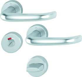 Hoppe Drückergarnitur San Francisco 1301/42H/42HKVS, Aluminium